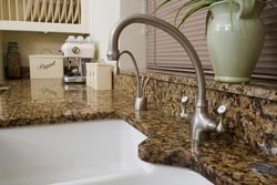 white undermount sink Granite kitchen Utah Granite Marble Quartz